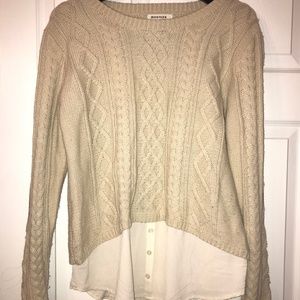 Sweater with Elbow Patches